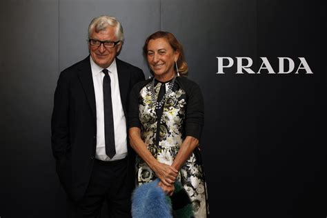 creative director prada|miuccia prada and patrizio bertelli.